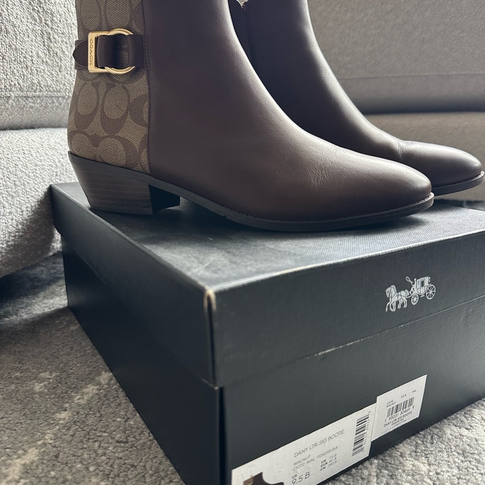 Coach Brown Ankle Boots - Picture 3 of 7